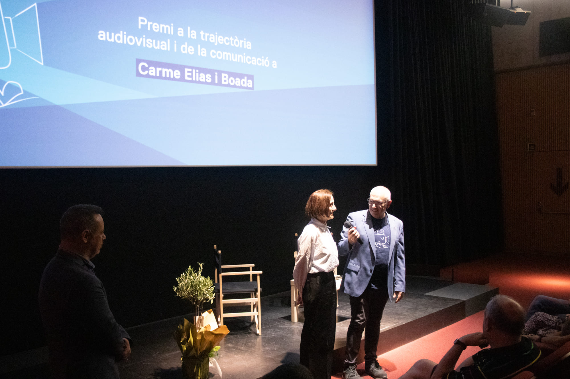 Comença el Transhumant Festival 2023, Carme Elias rep emocionada el Premi a la Trajectòria Audiovisual a la Filmoteca de Catalunya