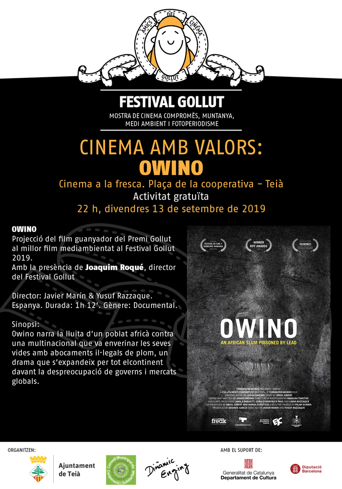 Sessió de Cinema amb valors, Owino, a Teià